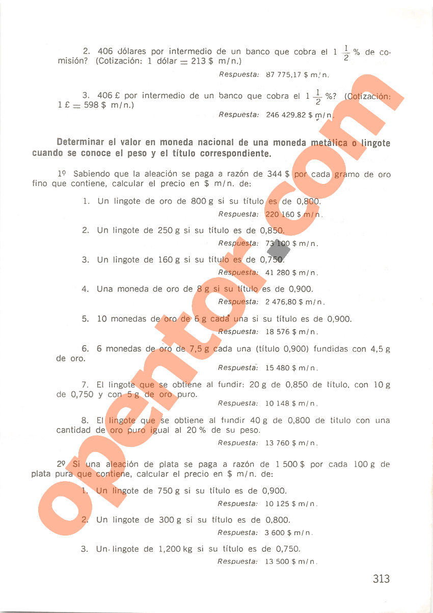 Aritmética de Repetto 2 - Página 313