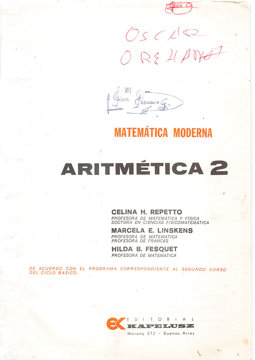 Aritmética de Repetto 2 - Información editorial