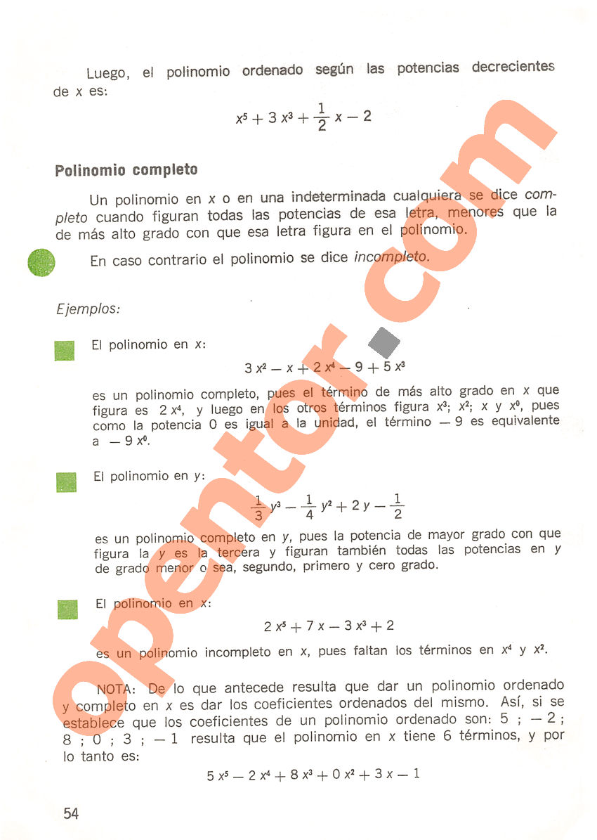 Aritmética de Repetto 3 - Página 54