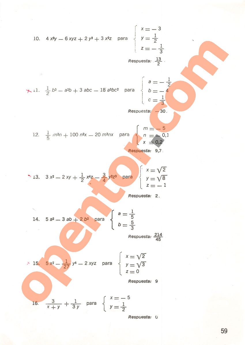 Aritmética de Repetto 3 - Página 59