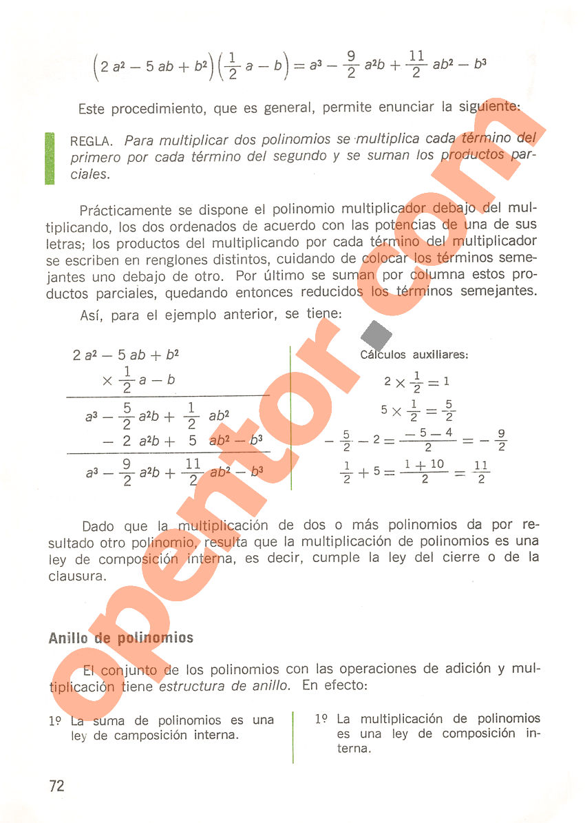 Aritmética de Repetto 3 - Página 72