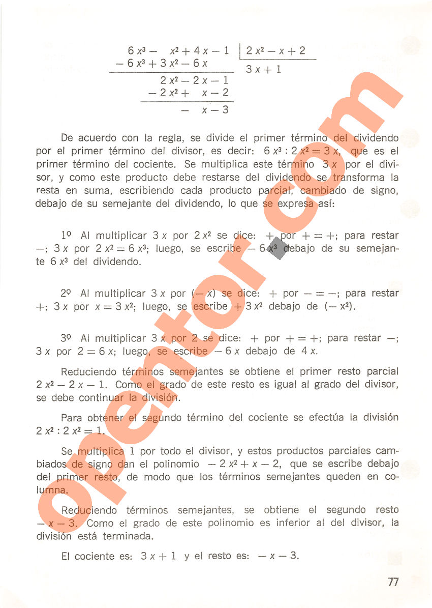 Aritmética de Repetto 3 - Página 77