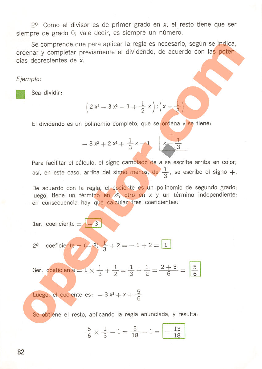 Aritmética de Repetto 3, Página 82 - Opentor