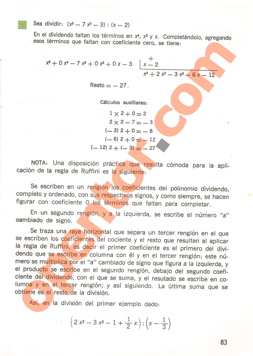 Aritmética de Repetto 3 - Página 83