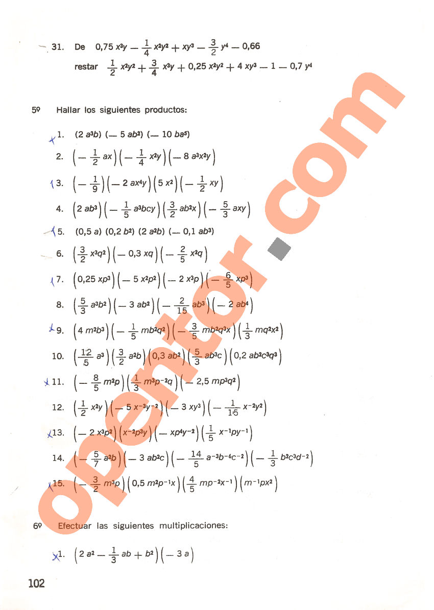 Aritmética de Repetto 3 - Página 102