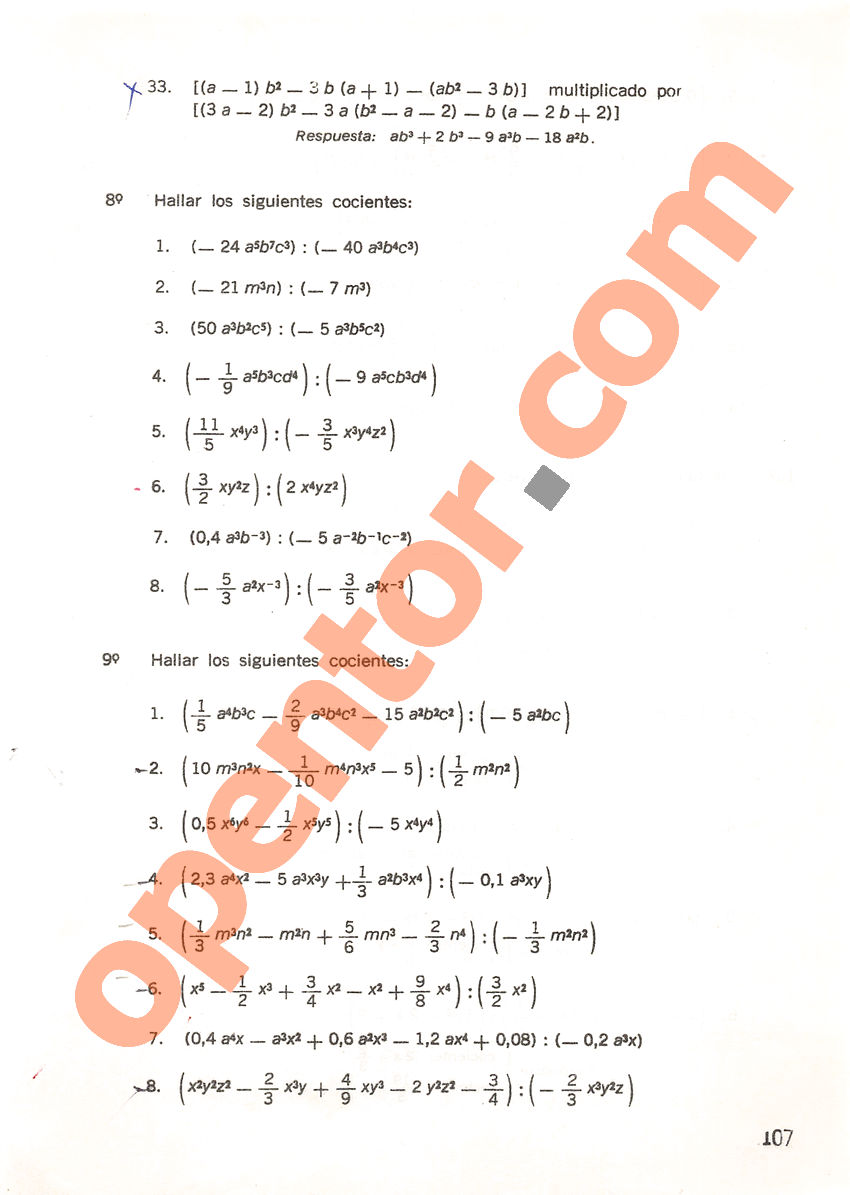 Aritmética de Repetto 3 - Página 107
