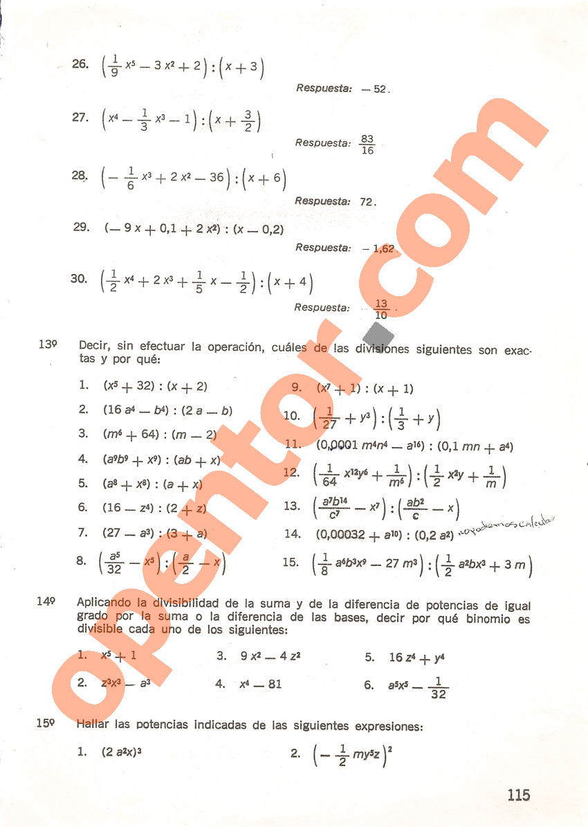 Aritmética de Repetto 3 - Página 115