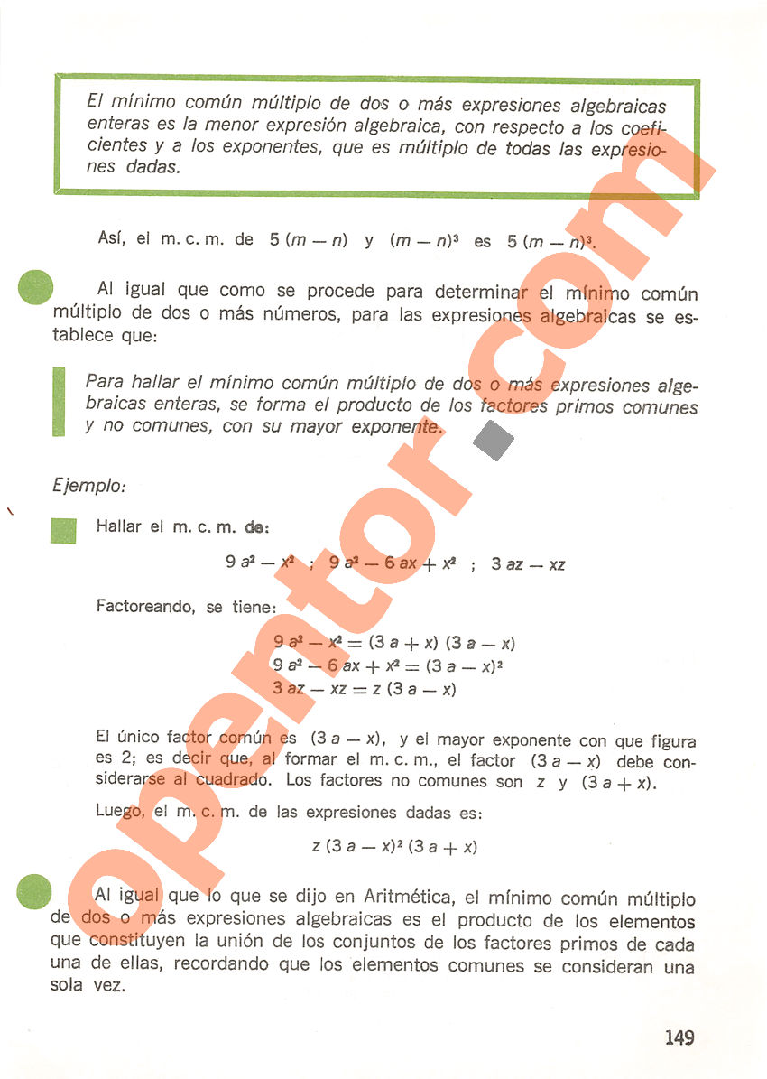 Aritmética de Repetto 3 - Página 149