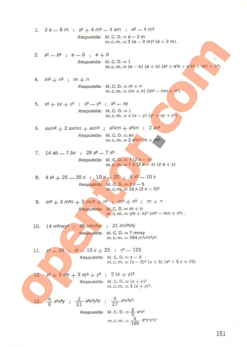 Aritmética de Repetto 3 - Página 151