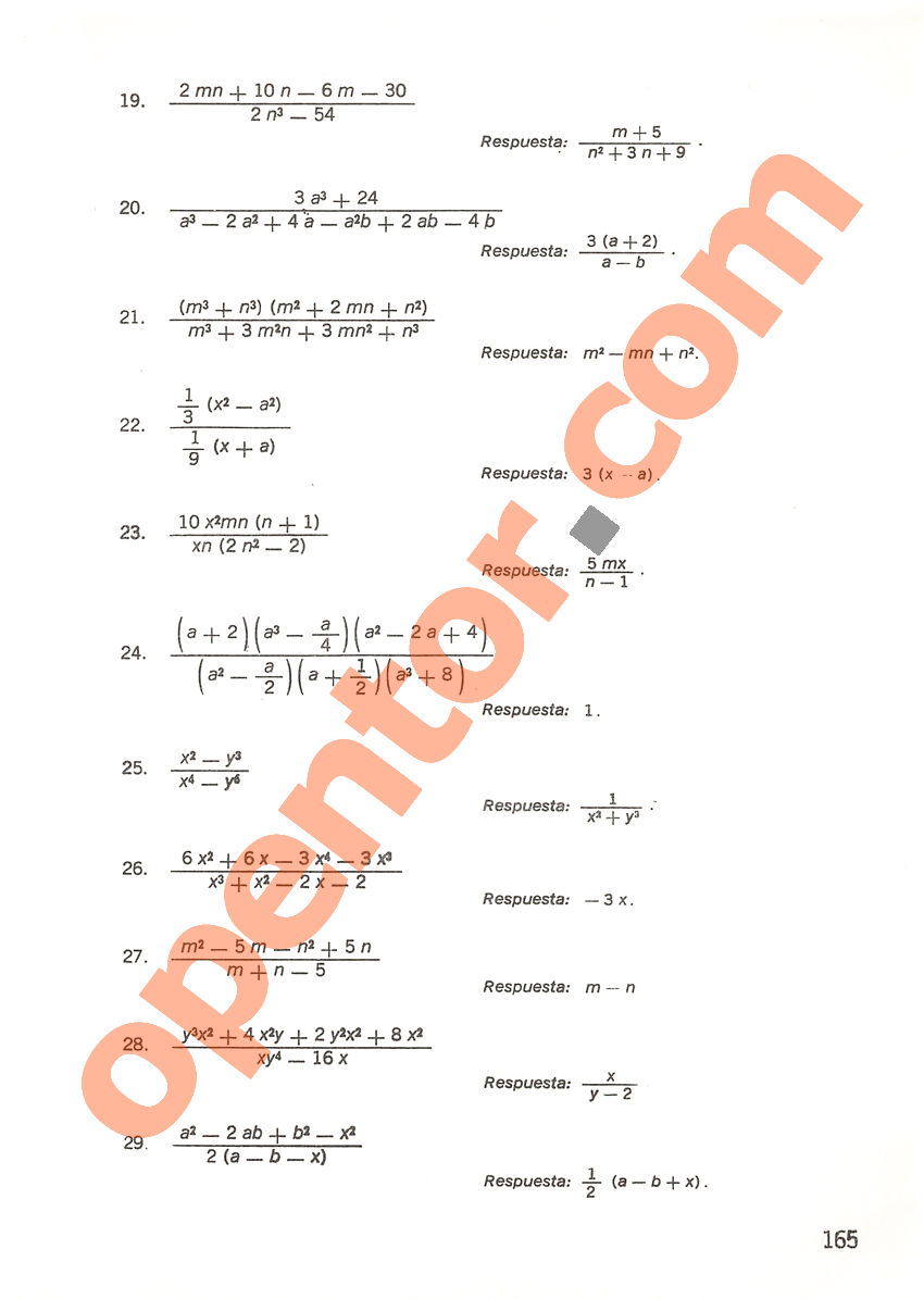 Aritmética de Repetto 3 - Página 165