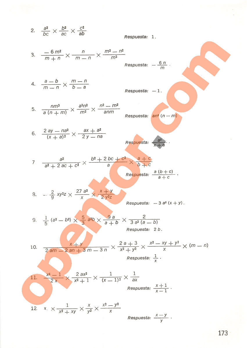 Aritmética de Repetto 3 - Página 173