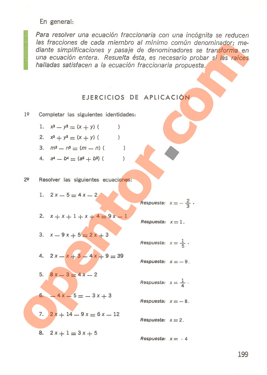 Aritmética de Repetto 3 - Página 199