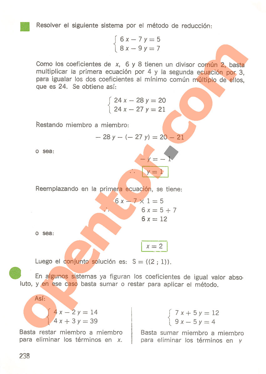 Aritmética de Repetto 3 - Página 238