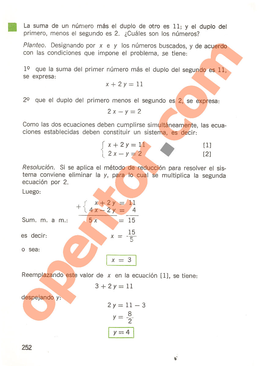Aritmética de Repetto 3 - Página 252