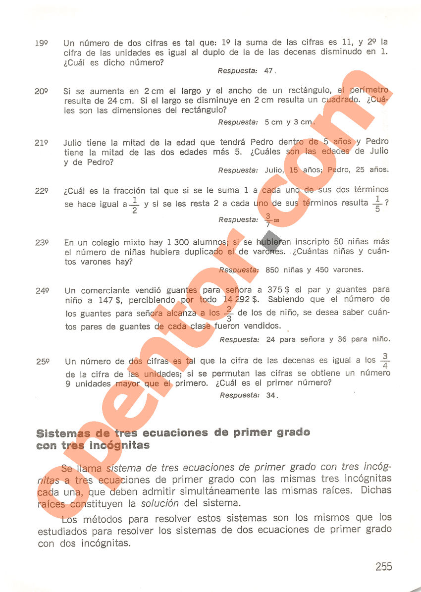 Aritmética de Repetto 3 - Página 255