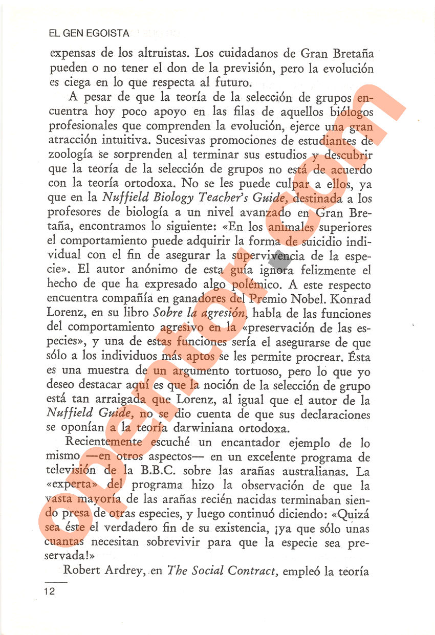 El gen egoísta de Richard Dawkins - Página 12