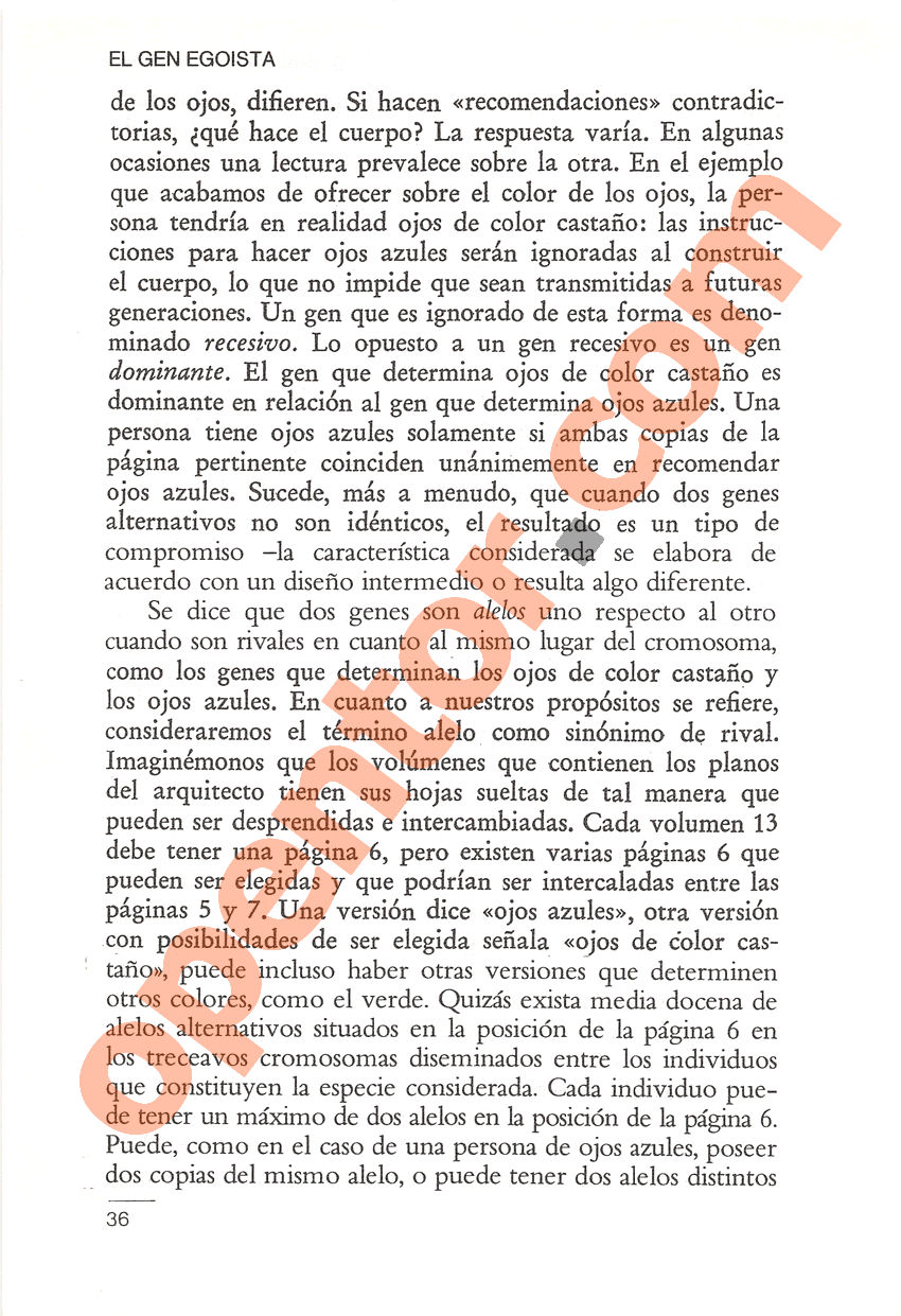 El gen egoísta de Richard Dawkins - Página 36