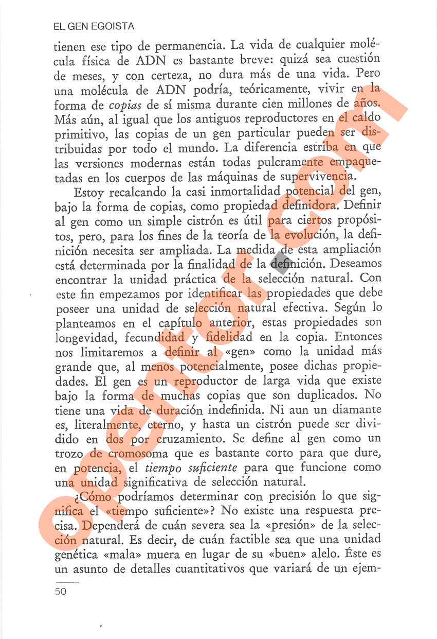 El gen egoísta de Richard Dawkins - Página 50