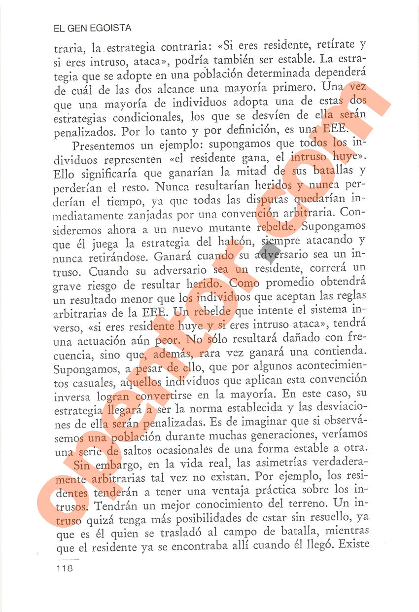 El gen egoísta de Richard Dawkins - Página 118