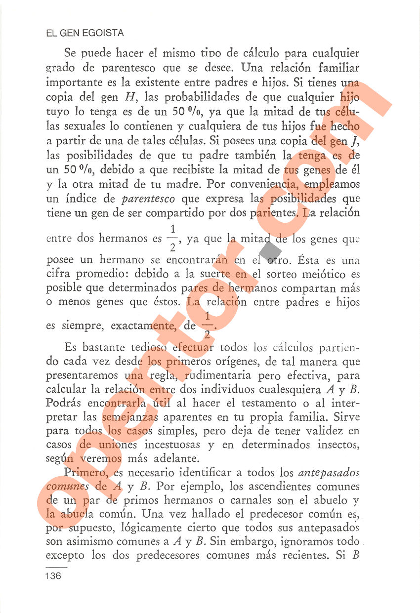 El gen egoísta de Richard Dawkins - Página 136