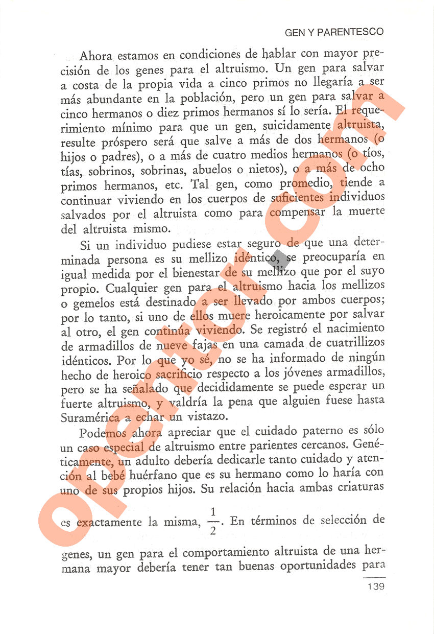 El gen egoísta de Richard Dawkins - Página 139