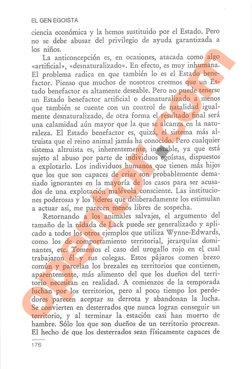 El gen egoísta de Richard Dawkins - Página 176