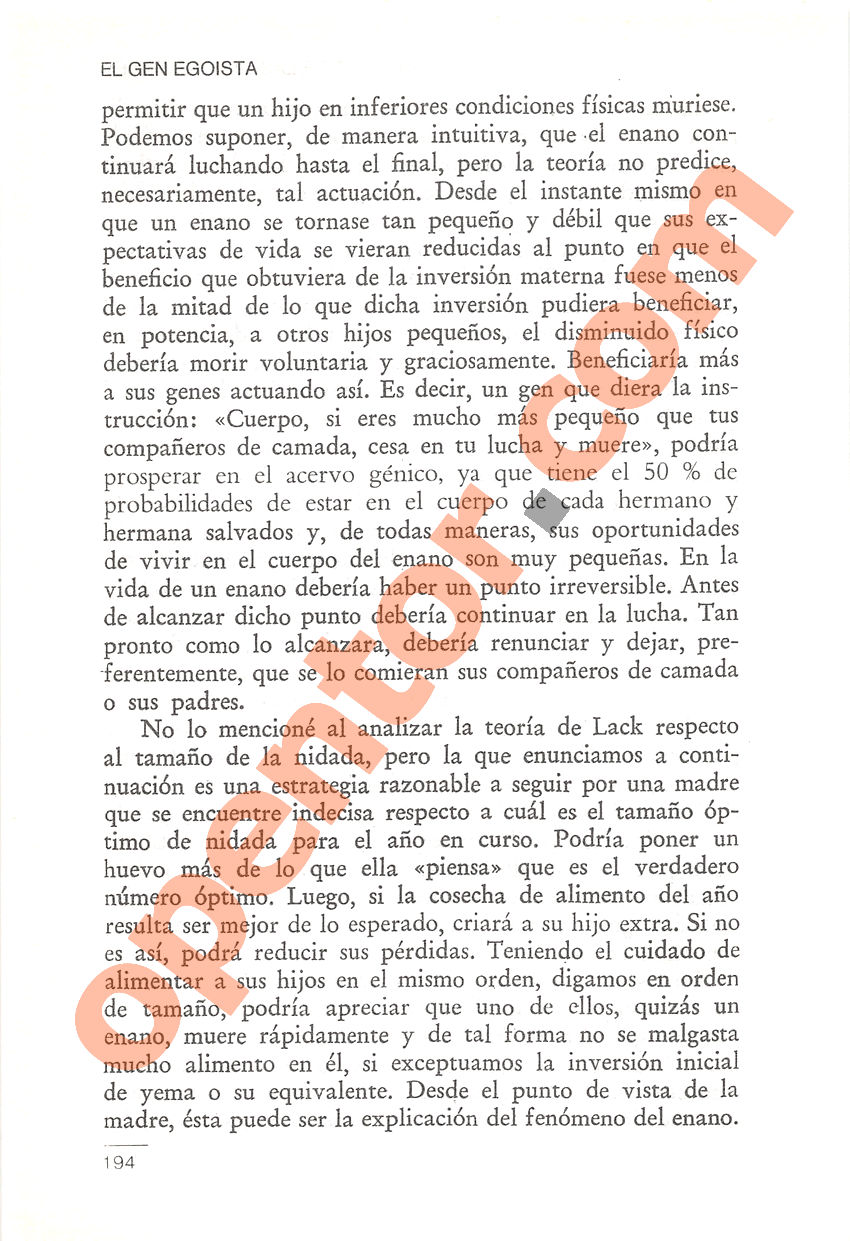 El gen egoísta de Richard Dawkins - Página 194