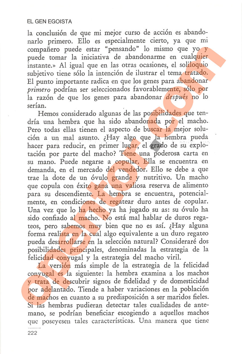 El gen egoísta de Richard Dawkins - Página 222