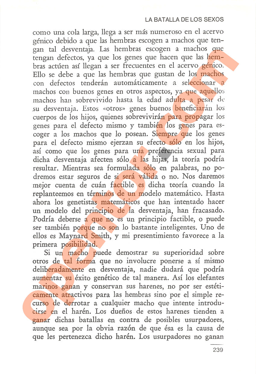 El gen egoísta de Richard Dawkins - Página 239