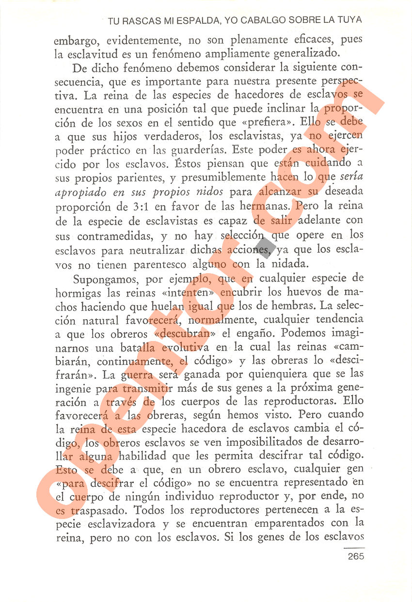 El gen egoísta de Richard Dawkins - Página 265