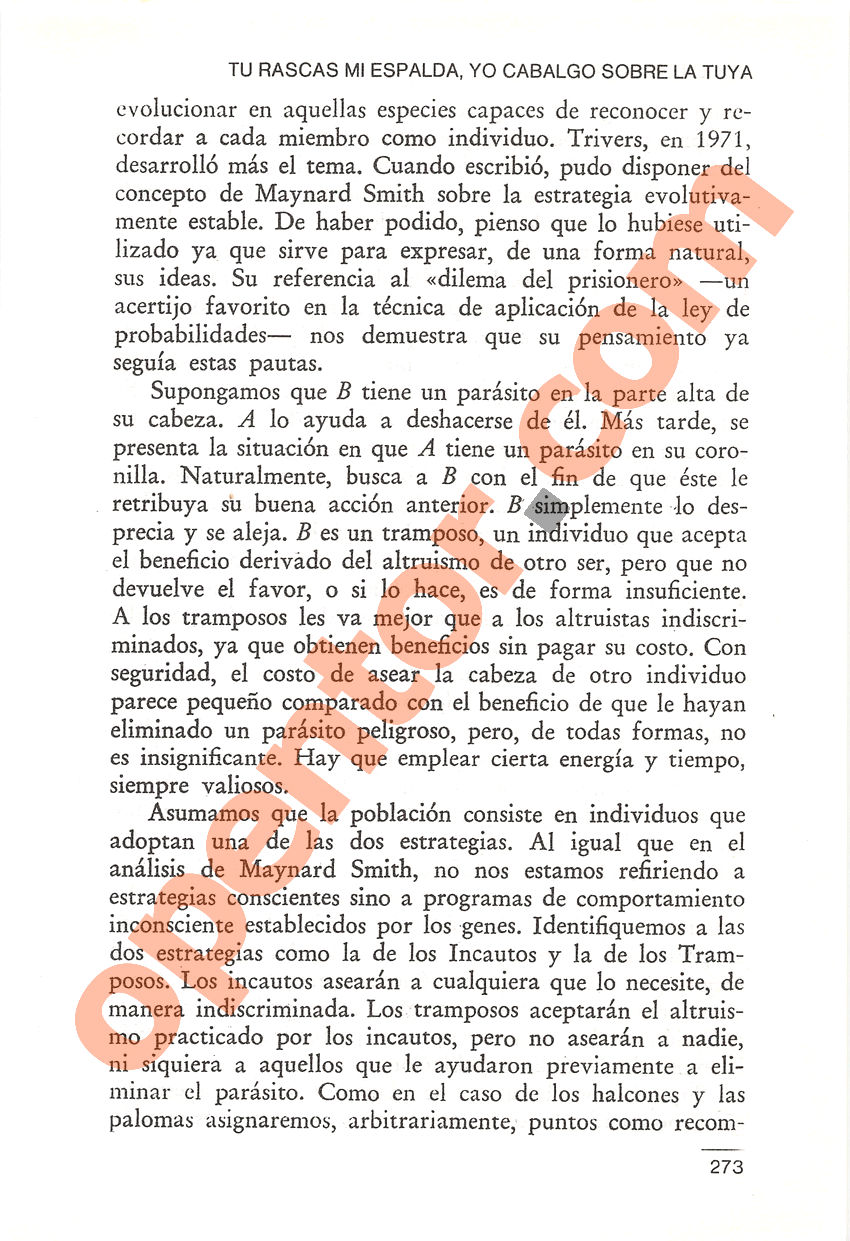 El gen egoísta de Richard Dawkins - Página 273