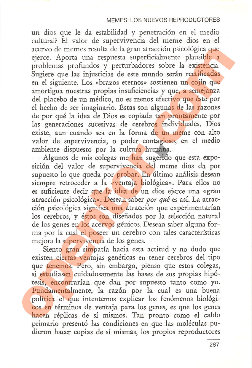 El gen egoísta de Richard Dawkins - Página 287