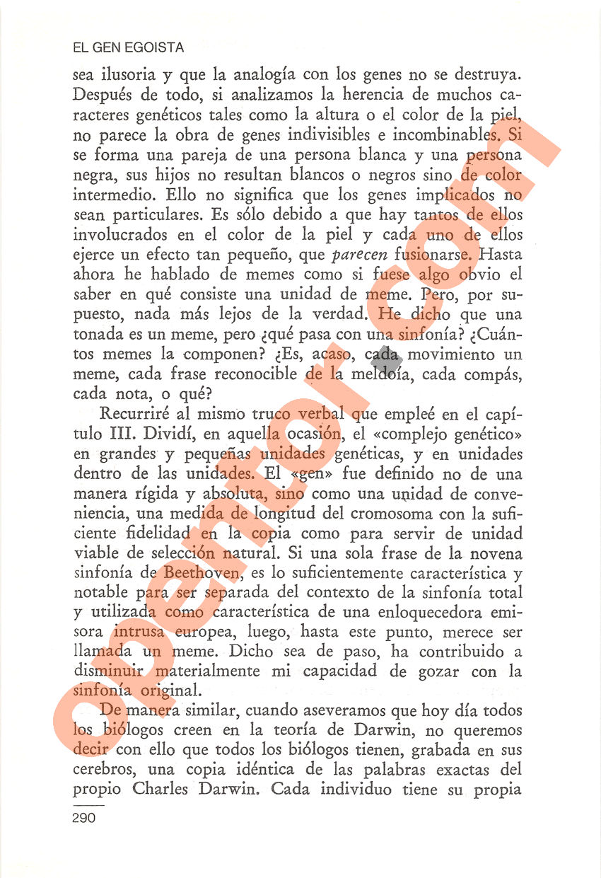 El gen egoísta de Richard Dawkins - Página 290