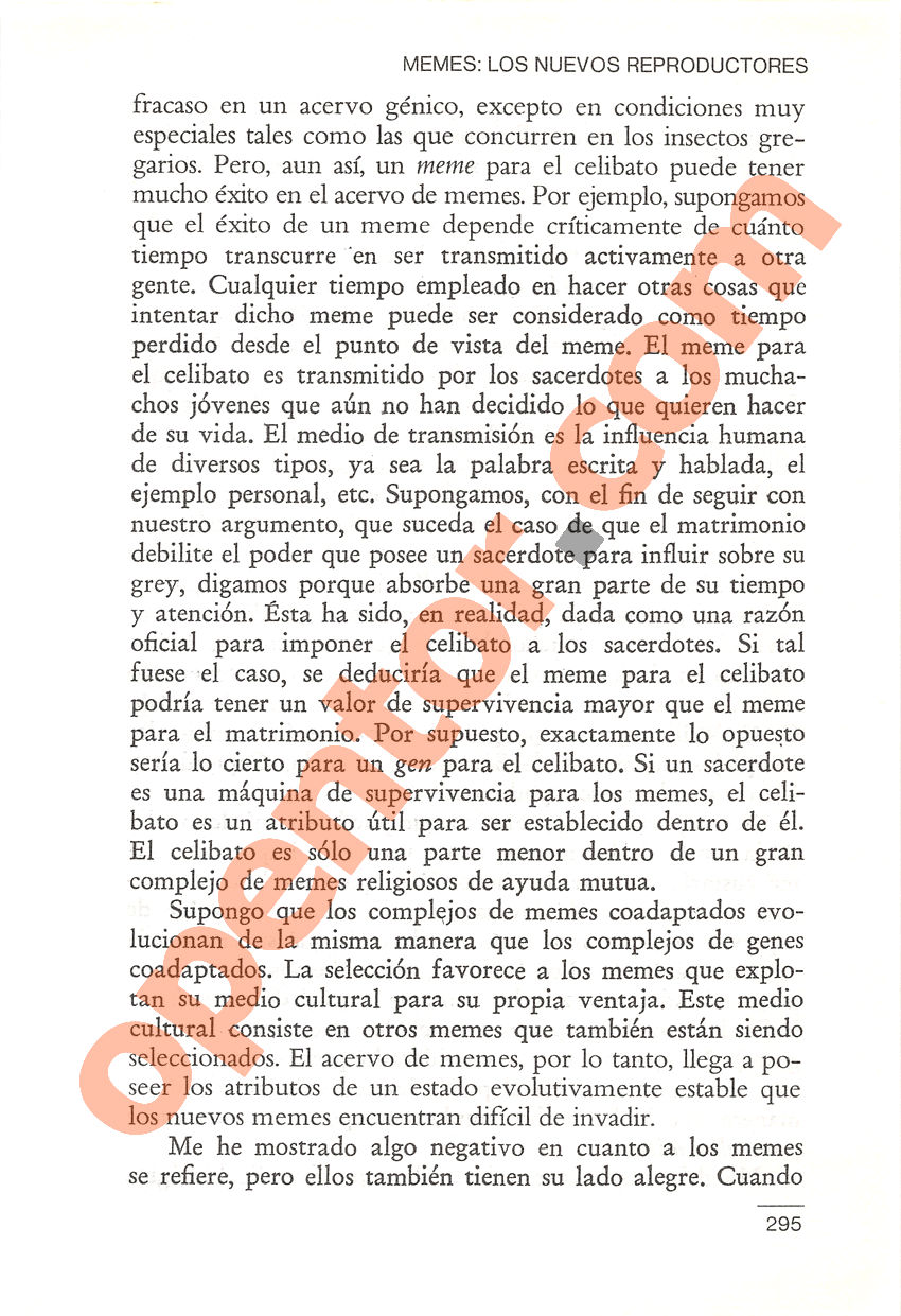 El gen egoísta de Richard Dawkins - Página 295