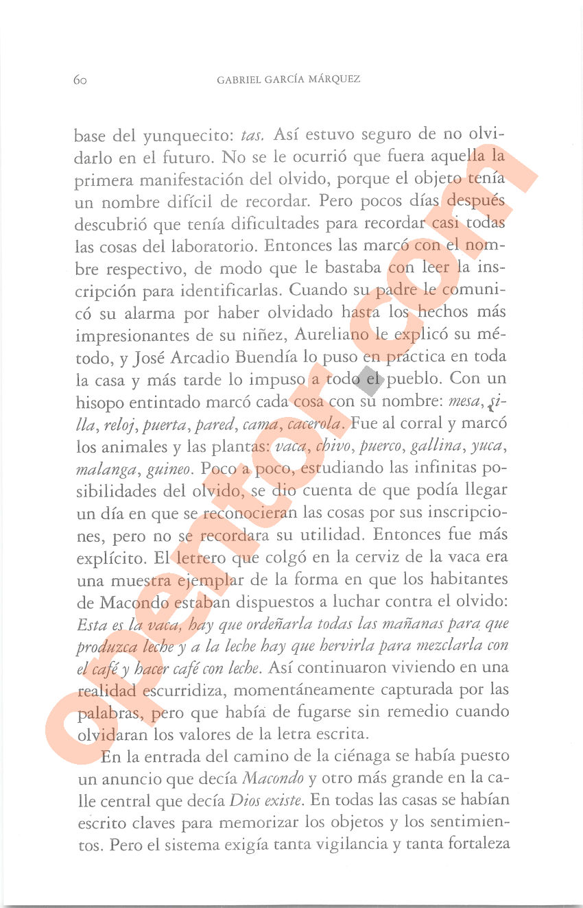 Cien años de soledad de Gabriel García Márquez - Página 60