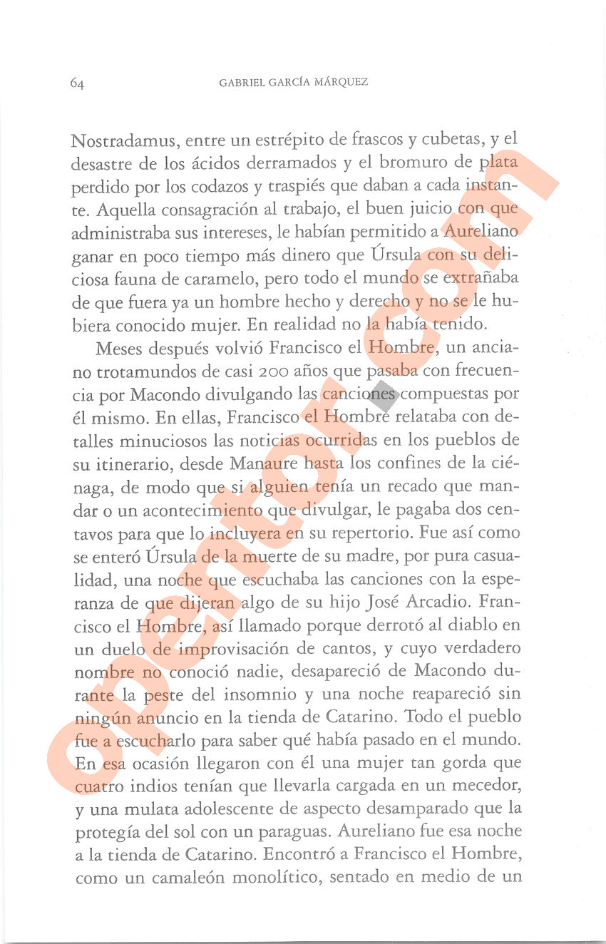 Cien años de soledad de Gabriel García Márquez - Página 64