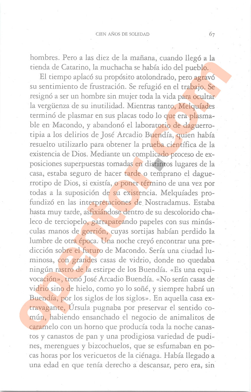 Cien años de soledad de Gabriel García Márquez - Página 67