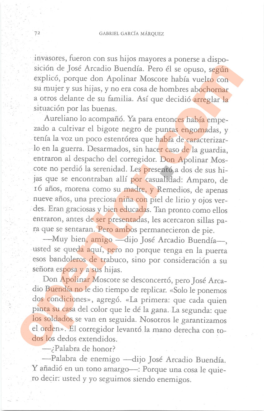 Cien años de soledad de Gabriel García Márquez - Página 72
