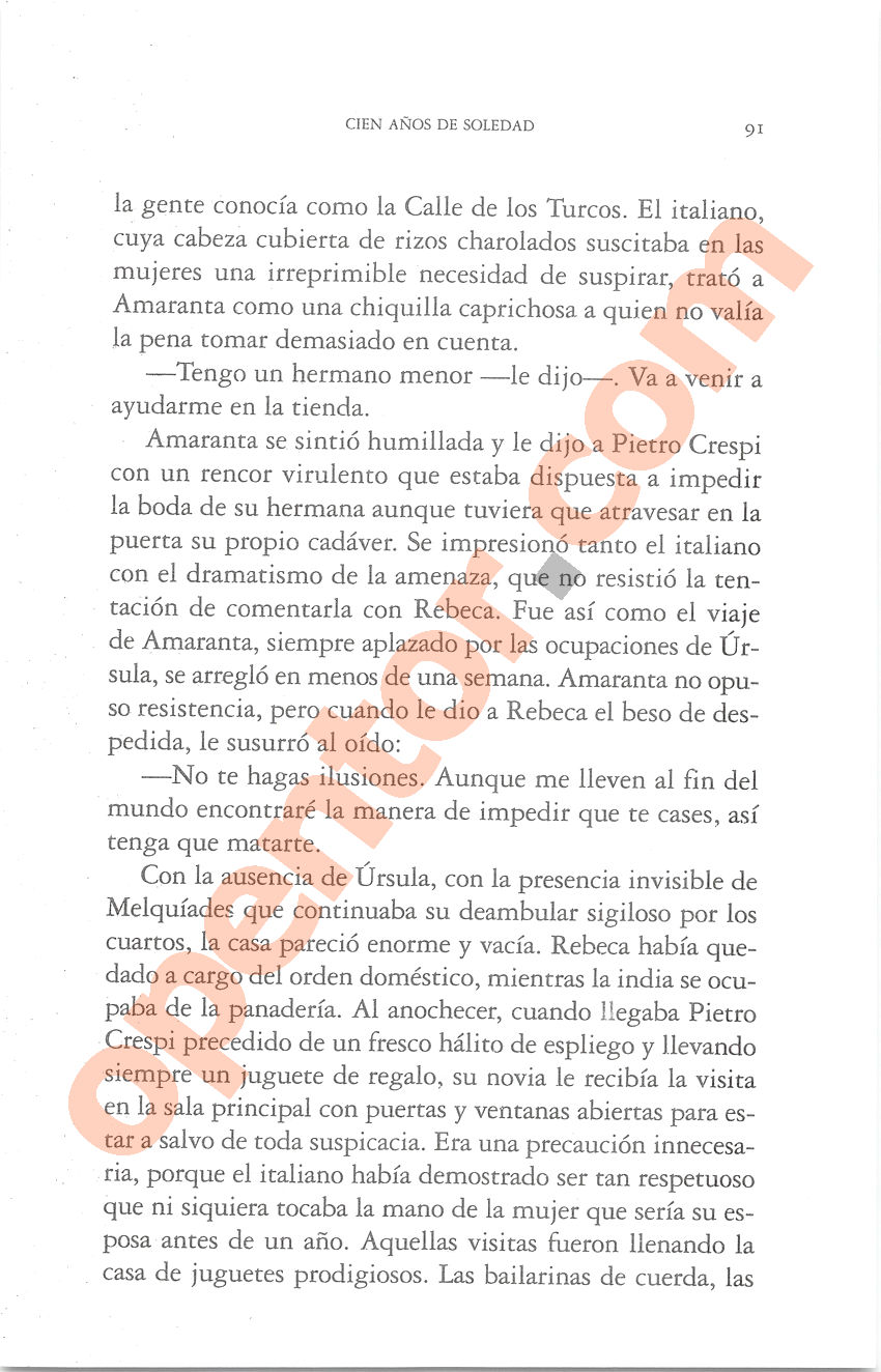 Cien años de soledad de Gabriel García Márquez - Página 91