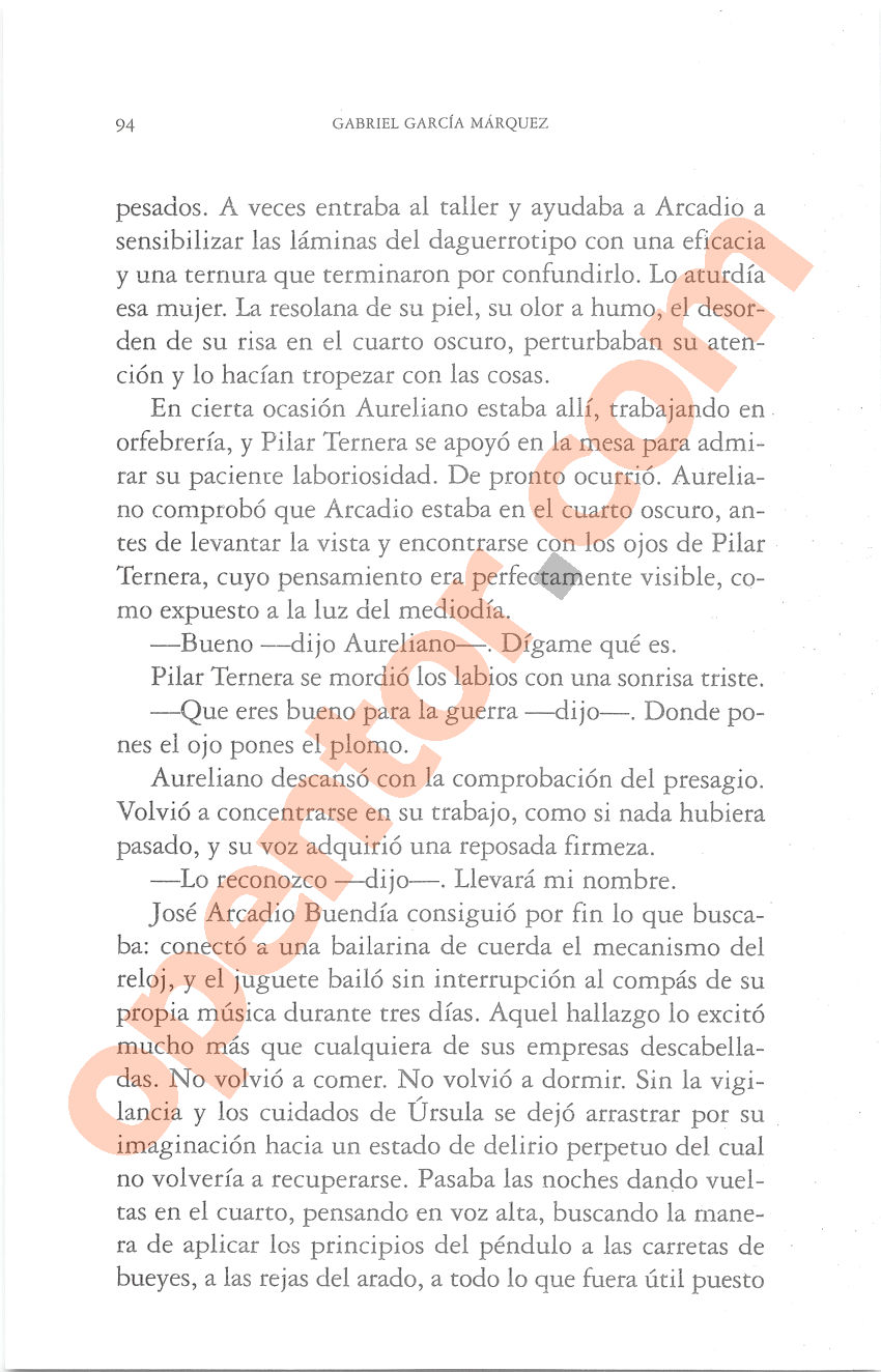 Cien años de soledad de Gabriel García Márquez - Página 94