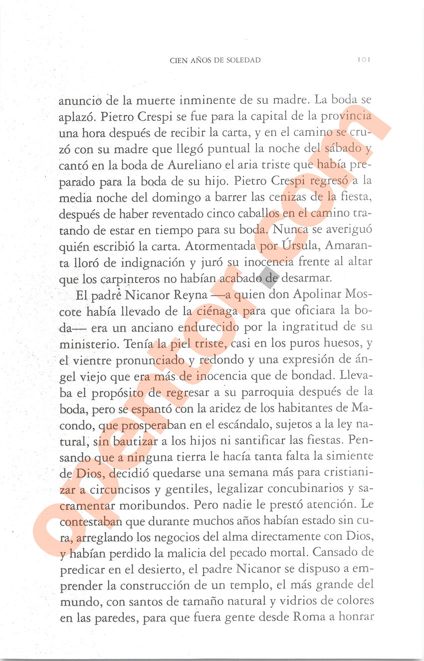 Cien años de soledad de Gabriel García Márquez - Página 101