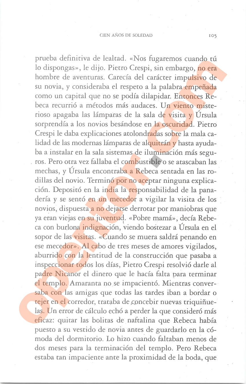 Cien años de soledad de Gabriel García Márquez - Página 105