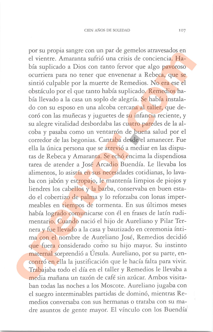 Cien años de soledad de Gabriel García Márquez - Página 107