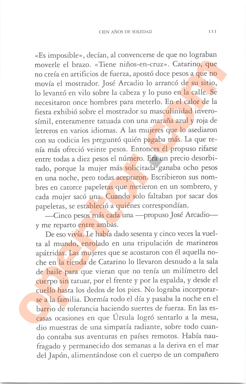 Cien años de soledad de Gabriel García Márquez - Página 111