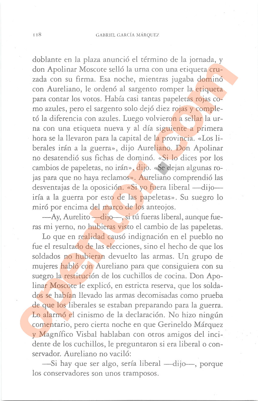 Cien años de soledad de Gabriel García Márquez - Página 118