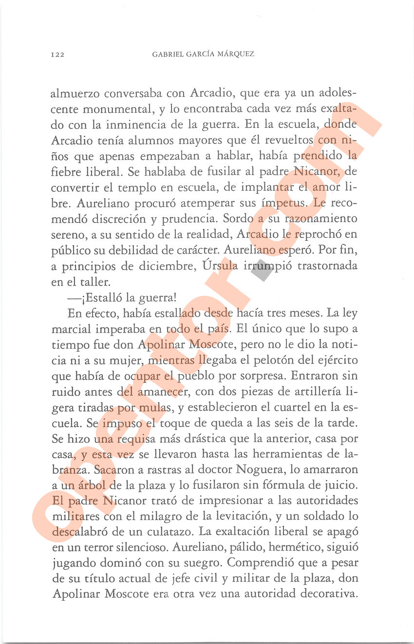 Cien años de soledad de Gabriel García Márquez - Página 122