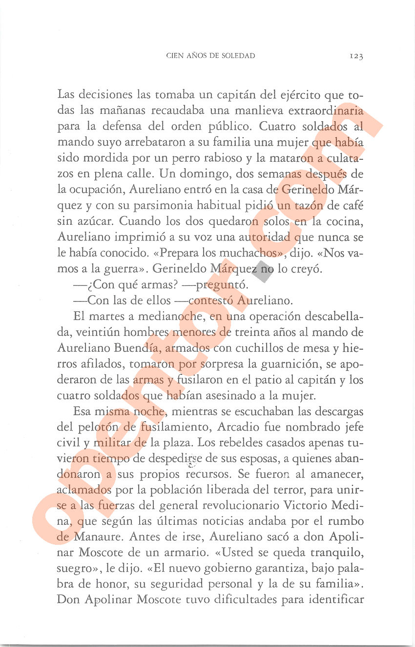 Cien años de soledad de Gabriel García Márquez - Página 123