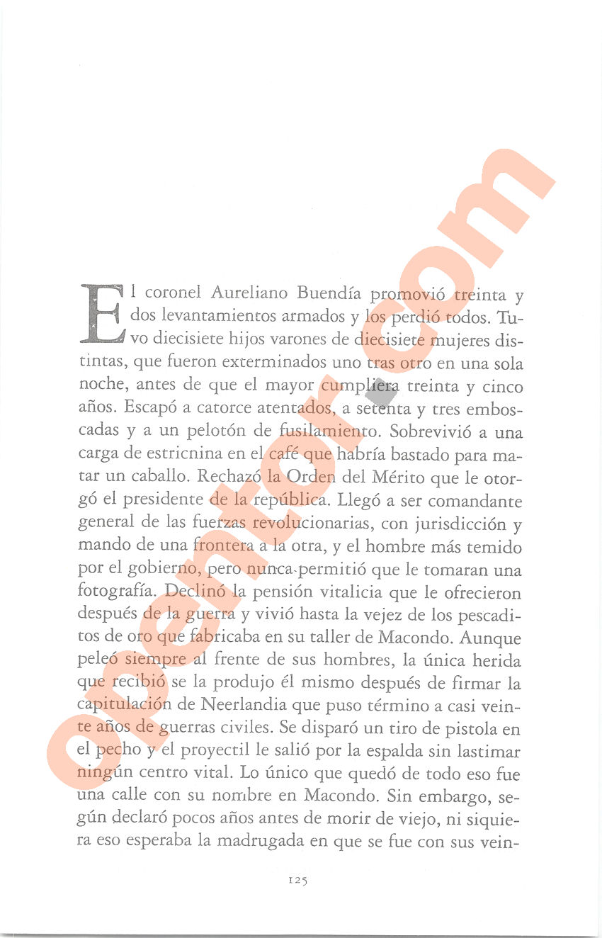 Cien años de soledad de Gabriel García Márquez - Página 125
