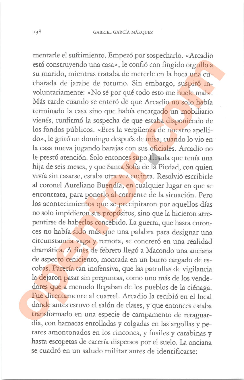 Cien años de soledad de Gabriel García Márquez - Página 138
