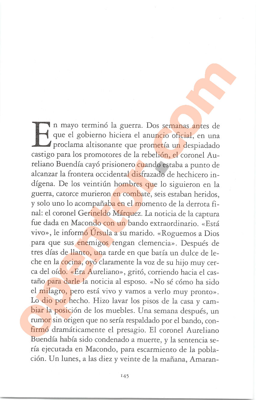 Cien años de soledad de Gabriel García Márquez - Página 145